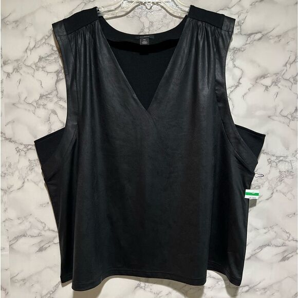 Halogen Black Media Sleeveless Top - Picture 3 of 9